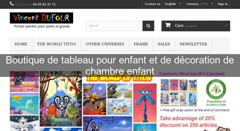 Boutique de tableau pour enfant et de décoration de chambre enfant Boutique de tableau pour enfant et de décoration de chambre enfant