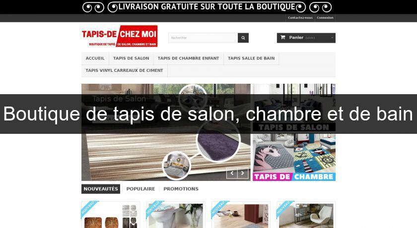 Boutique de tapis de salon, chambre et de bain