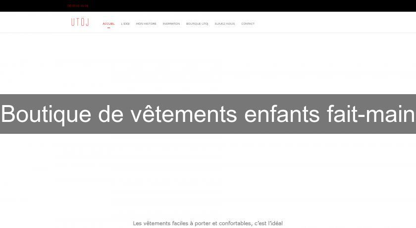 Boutique de vêtements enfants fait-main Boutique de vêtements enfants fait-main