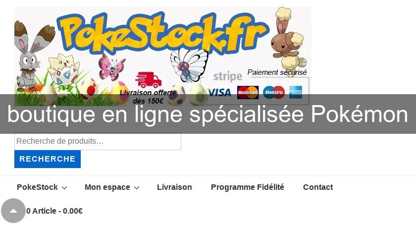 boutique en ligne spécialisée Pokémon