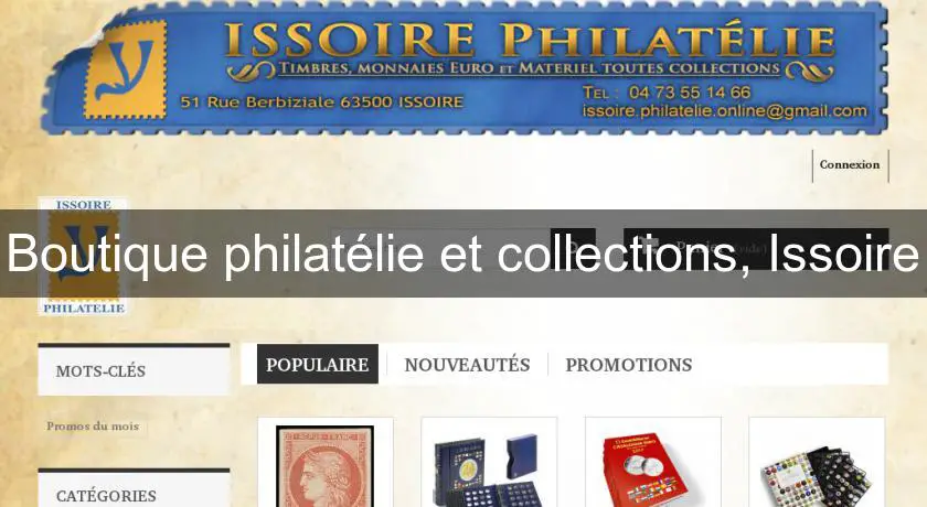 Boutique philatélie et collections, Issoire