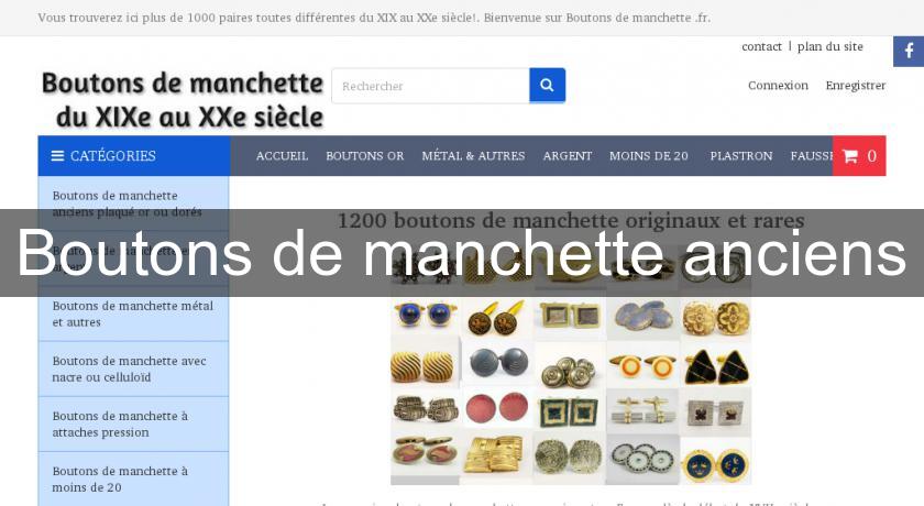 Boutons de manchette anciens