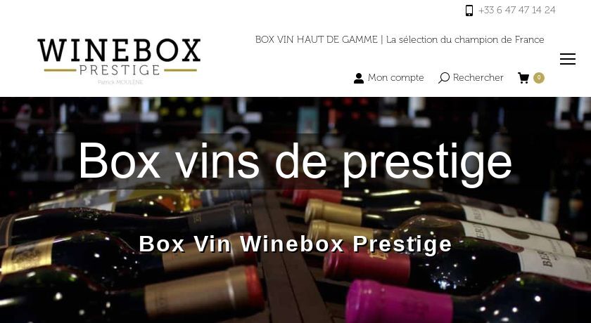 Box vins de prestige Box vins de prestige