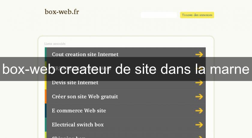 box-web createur de site dans la marne