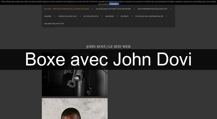 Boxe avec John Dovi Boxe avec John Dovi