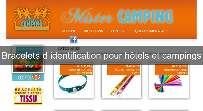 Bracelets d'identification pour hôtels et campings Bracelets d'identification pour hôtels et campings