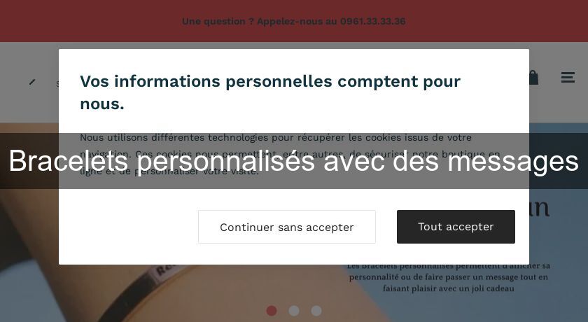 Bracelets personnalisés avec des messages Bracelets personnalisés avec des messages