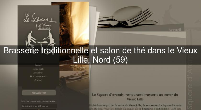 Brasserie traditionnelle et salon de thé dans le Vieux Lille, Nord (59)