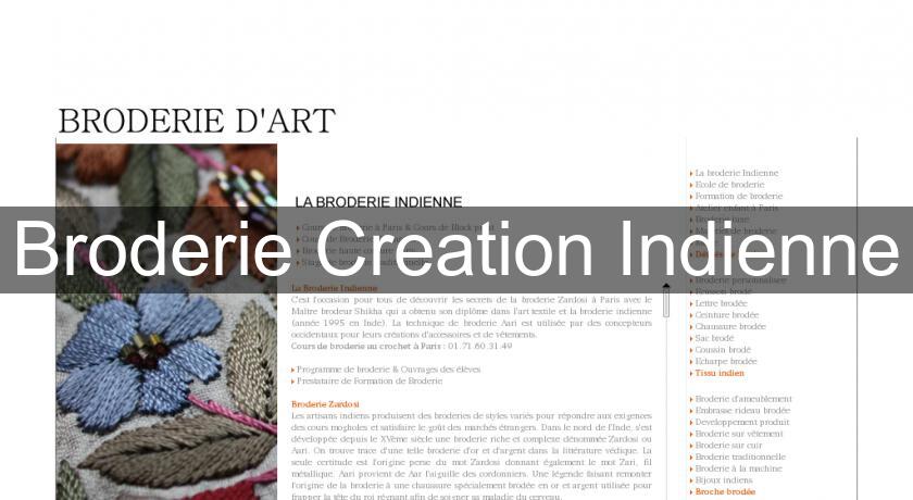 Broderie Creation Indienne Broderie Creation Indienne