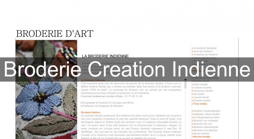 Broderie Creation Indienne