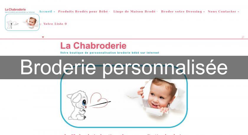 Broderie personnalisée Broderie personnalisée