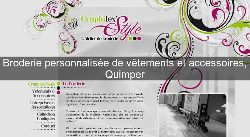 Broderie personnalisée de vêtements et accessoires, Quimper Broderie personnalisée de vêtements et accessoires, Quimper