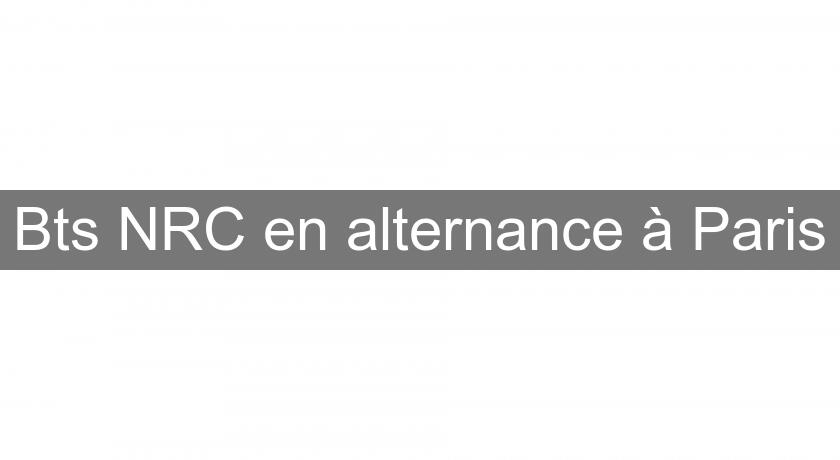 Bts NRC en alternance à Paris Bts NRC en alternance à Paris