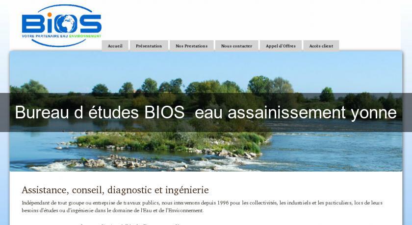 Bureau d'études BIOS  eau assainissement yonne