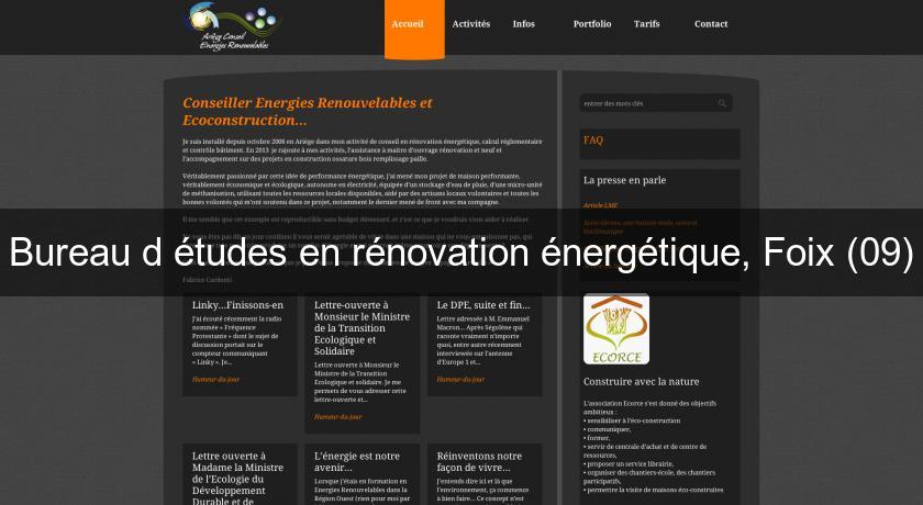 Bureau d'études en rénovation énergétique, Foix (09) Bureau d'études en rénovation énergétique, Foix (09)