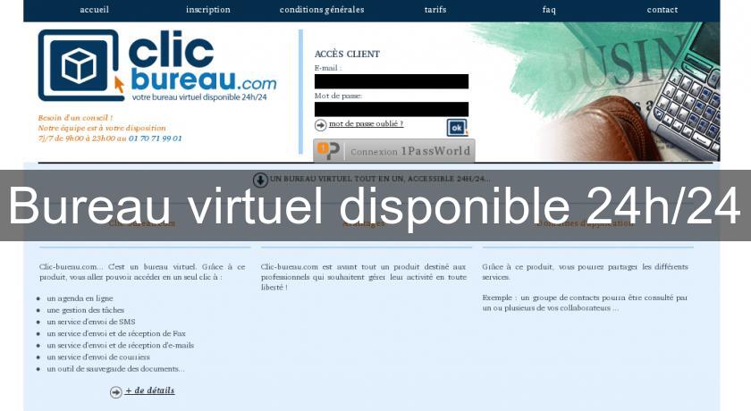 Bureau virtuel disponible 24h/24