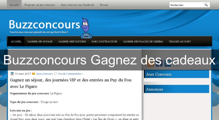 Buzzconcours Gagnez des cadeaux Buzzconcours Gagnez des cadeaux