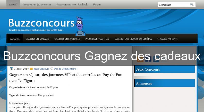 Buzzconcours Gagnez des cadeaux