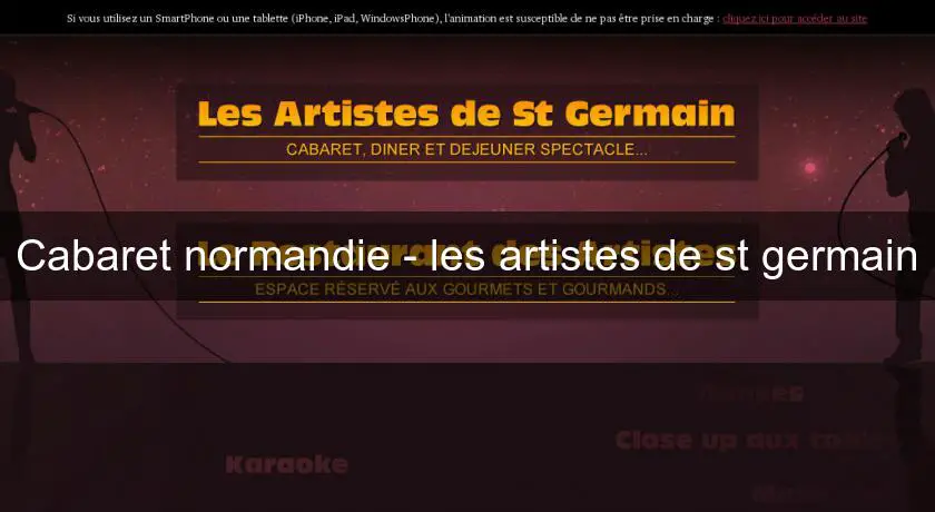 Cabaret normandie - les artistes de st germain