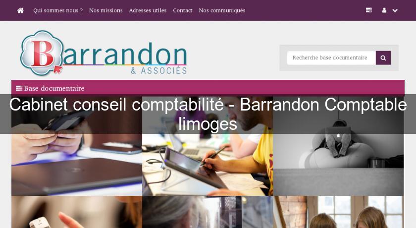 Cabinet conseil comptabilité - Barrandon Comptable limoges Cabinet conseil comptabilité - Barrandon Comptable limoges