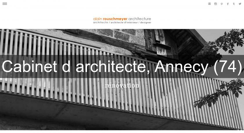 Cabinet d'architecte, Annecy (74)