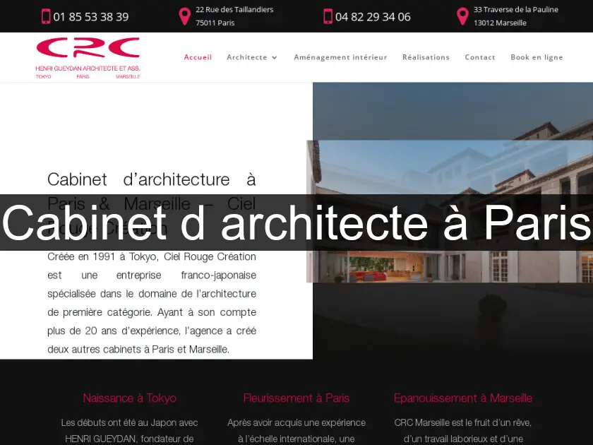 Cabinet d'architecte à Paris