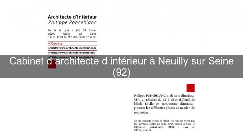 Cabinet d'architecte d'intérieur à Neuilly sur Seine (92) Cabinet d'architecte d'intérieur à Neuilly sur Seine (92)