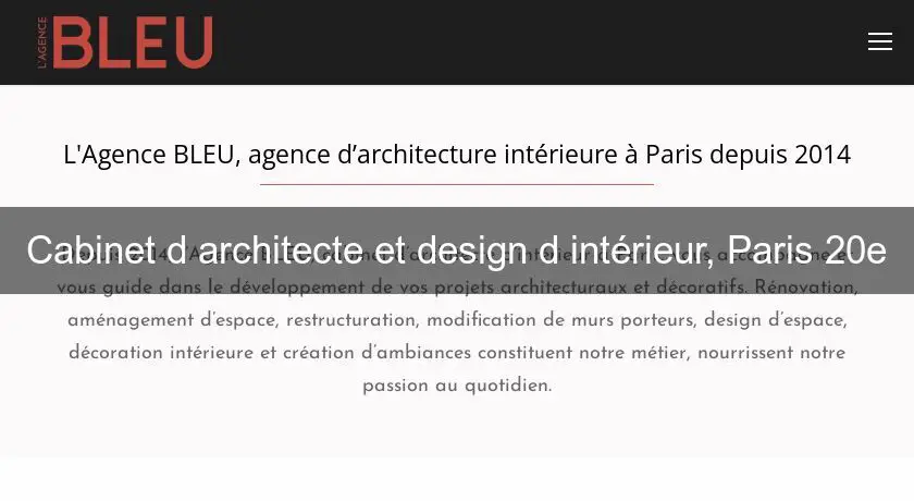 Cabinet d'architecte et design d'intérieur, Paris 20e