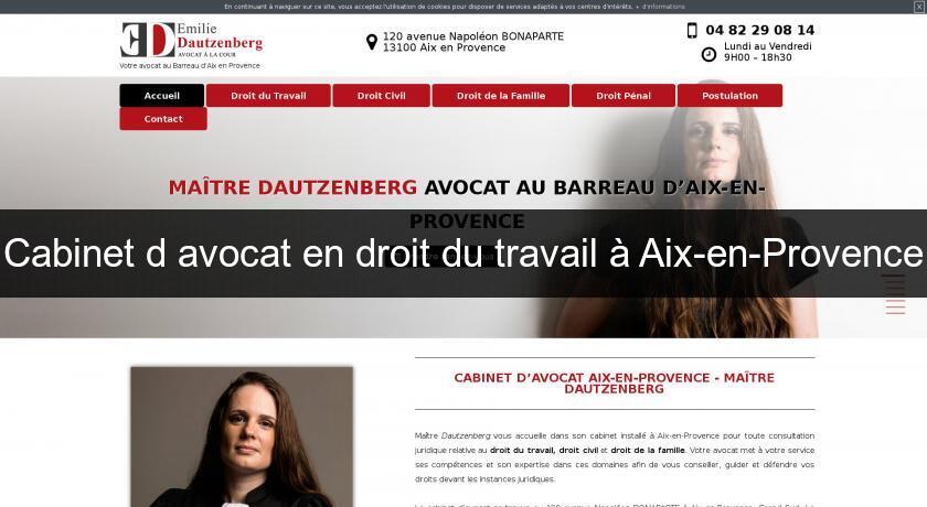 Cabinet d'avocat en droit du travail à Aix-en-Provence Cabinet d'avocat en droit du travail à Aix-en-Provence