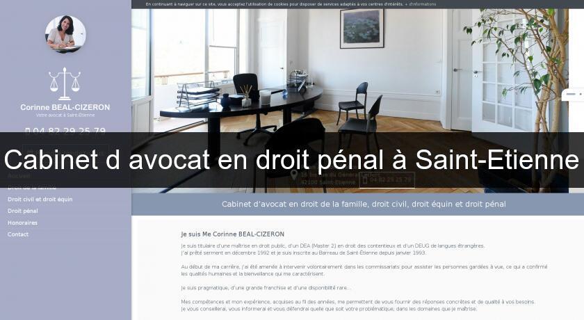 Cabinet d'avocat en droit pénal à Saint-Etienne Cabinet d'avocat en droit pénal à Saint-Etienne