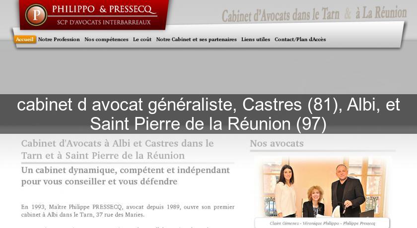 cabinet d'avocat généraliste, Castres (81), Albi, et Saint Pierre de la Réunion (97) cabinet d'avocat généraliste, Castres (81), Albi, et Saint Pierre de la Réunion (97)