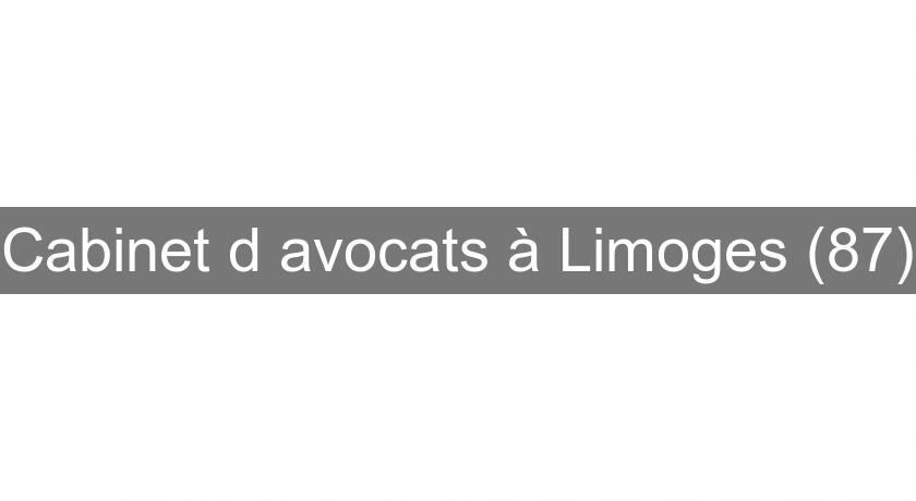 Cabinet d'avocats à Limoges (87)