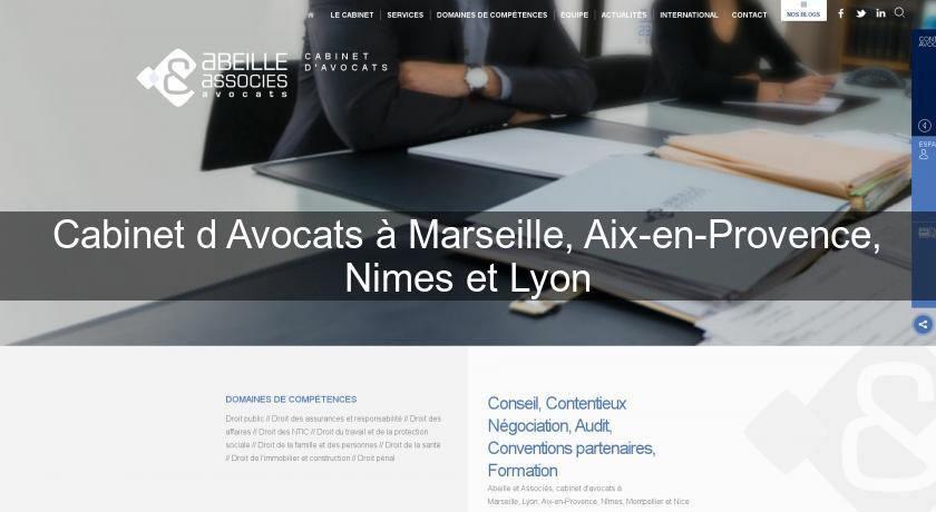 Cabinet d'Avocats à Marseille, Aix-en-Provence, Nimes et Lyon