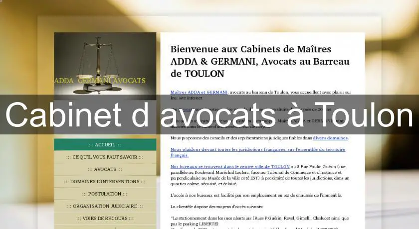 Cabinet d'avocats à Toulon