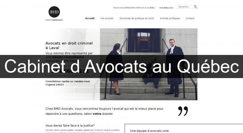 Cabinet d'Avocats au Québec