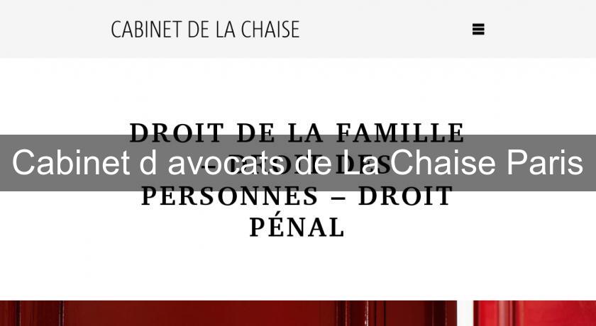 Cabinet d'avocats de La Chaise Paris