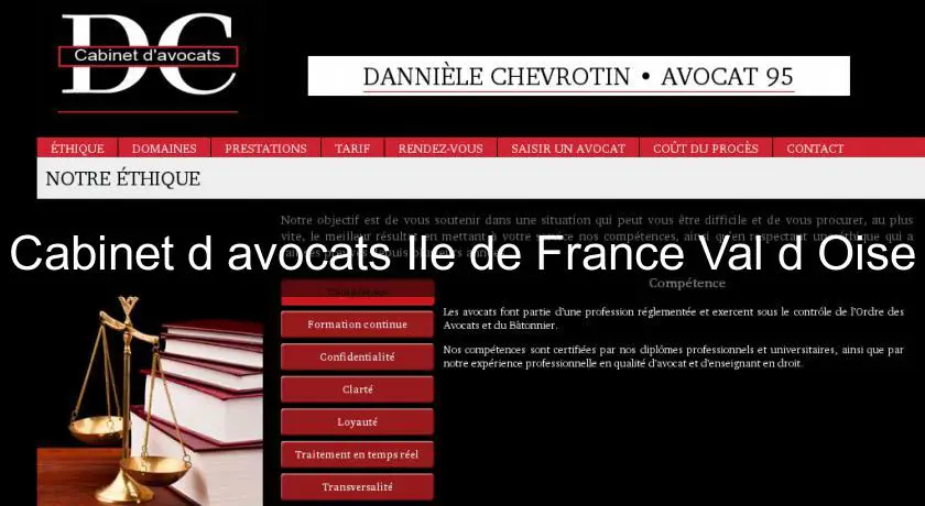 Cabinet d'avocats Ile de France Val d'Oise