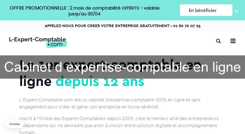 Cabinet d'expertise-comptable en ligne