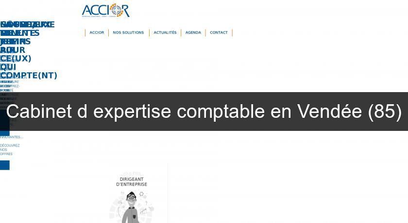 Cabinet d'expertise comptable en Vendée (85)