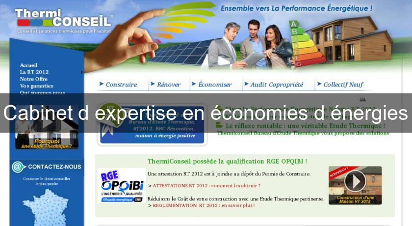 Cabinet d'expertise en économies d'énergies