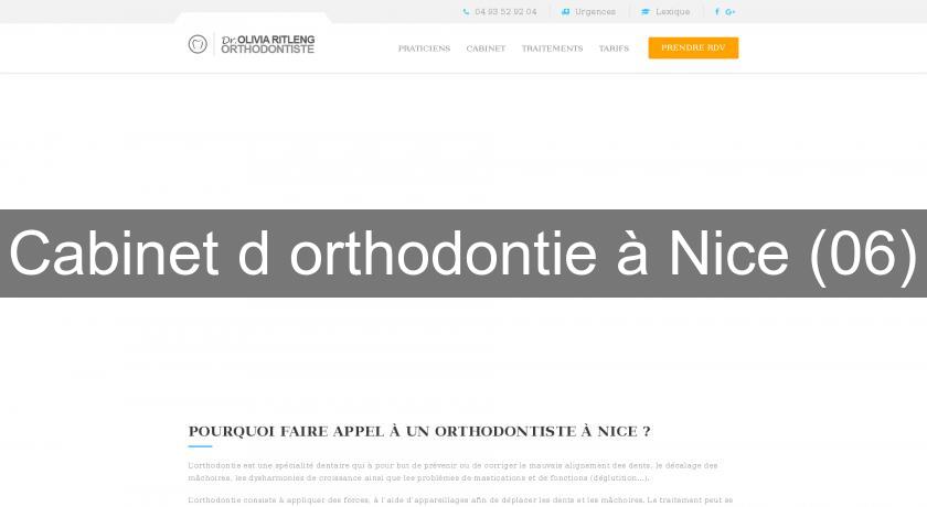 Cabinet d'orthodontie à Nice (06)