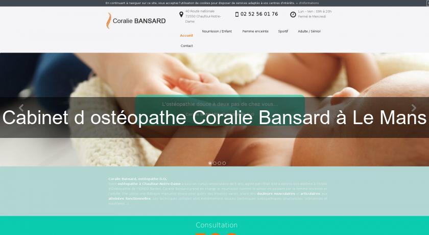 Cabinet d'ostéopathe Coralie Bansard à Le Mans