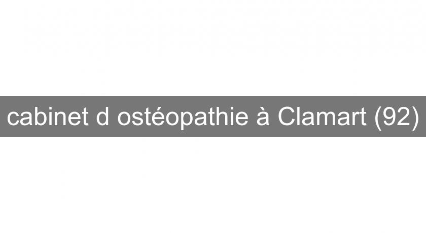 cabinet d'ostéopathie à Clamart (92)