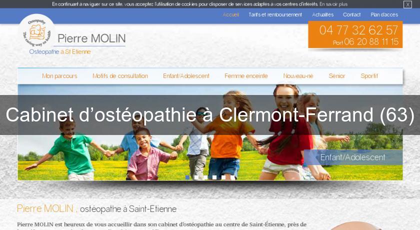 Cabinet d’ostéopathie à Clermont-Ferrand (63) Cabinet d’ostéopathie à Clermont-Ferrand (63)