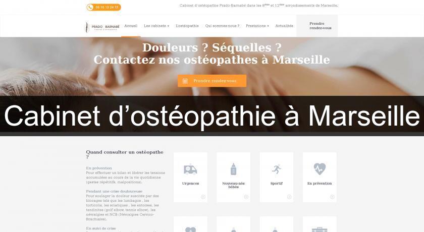 Cabinet d’ostéopathie à Marseille