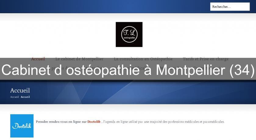Cabinet d'ostéopathie à Montpellier (34)