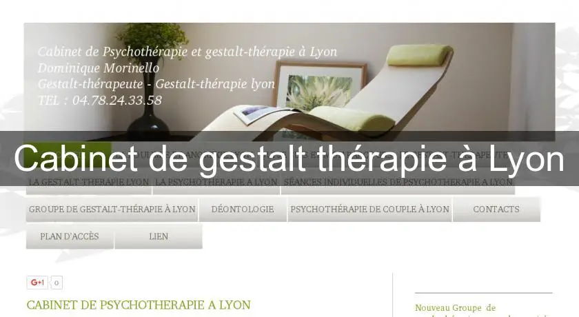 Cabinet de gestalt thérapie à Lyon