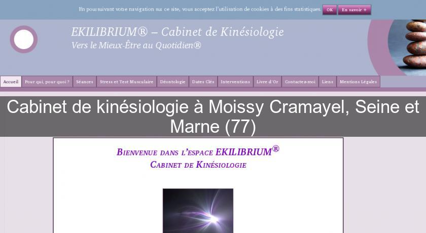 Cabinet de kinésiologie à Moissy Cramayel, Seine et Marne (77) Cabinet de kinésiologie à Moissy Cramayel, Seine et Marne (77)