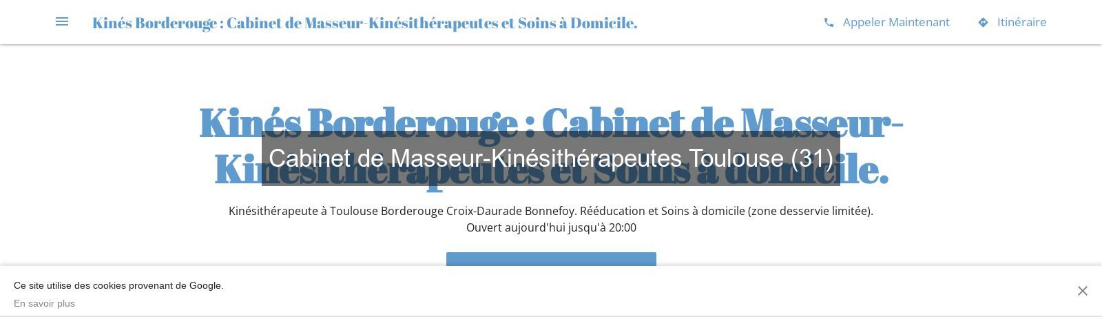Cabinet de Masseur-Kinésithérapeutes Toulouse (31) Cabinet de Masseur-Kinésithérapeutes Toulouse (31)