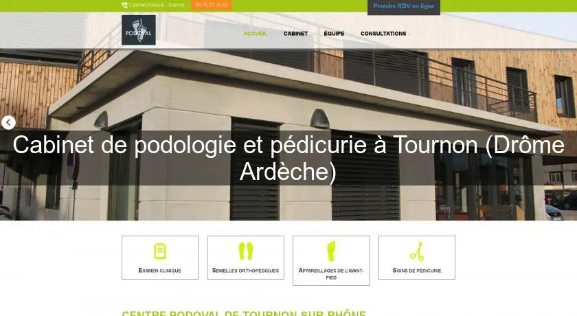 Cabinet de podologie et pédicurie à Tournon (Drôme Ardèche)